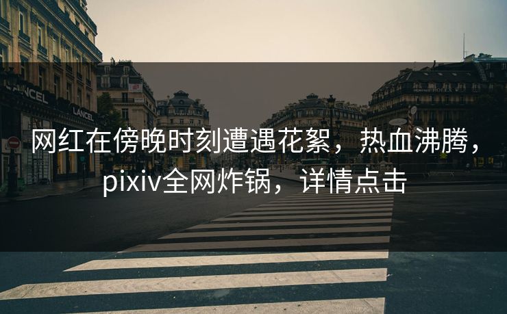 网红在傍晚时刻遭遇花絮,热血沸腾,pixiv全网炸锅,详情点击 网红在傍晚时刻遭遇花絮,热血沸腾,pixiv全网炸锅,详情点击